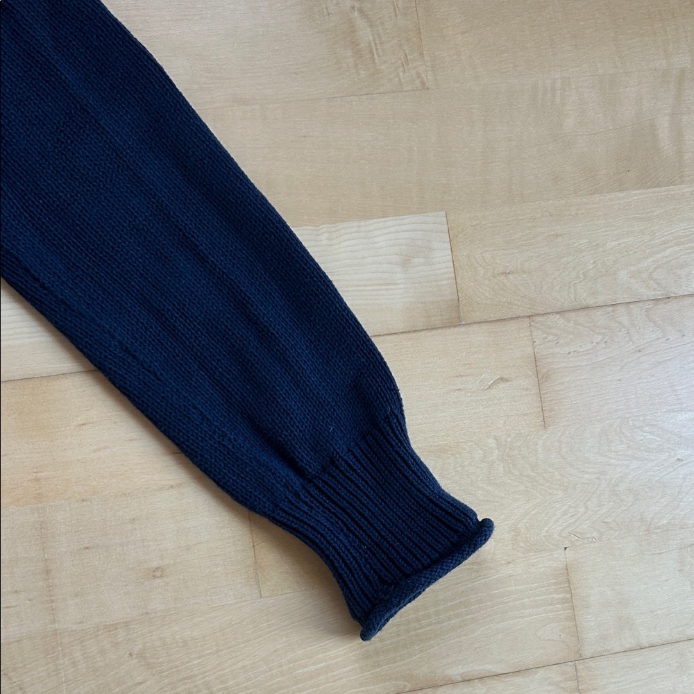 J. Crew Women's Navy rollneck Sweater - Picture 3 of 6